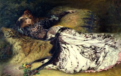 Sarah Bernhardt (1844-1923) 1871 von Georges Clairin